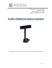 pcAmerica Posiflex PD2600 Installation Manual