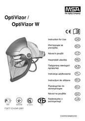 MSA OptiVizor W Instructions For Use Manual