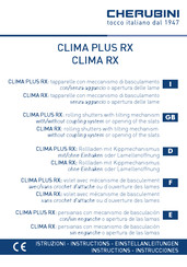 CHERUBINI CLIMA PLUS RX Instructions Manual