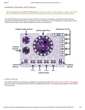 Sparkfun Electronics LilyPad ProtoSnap Plus Hook-Up Manual