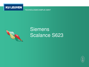 Siemens SCALANCE S623 Manual