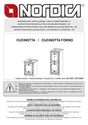 NORDICA CUCINOTTA FORNO Instructions For Installation, Use And Maintenance Manual
