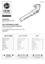 Hoover ONEPWR System Cordless BH57200 User Manual