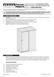 Sealey GSS150819SL Instructions Manual