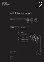 Borg & Overstrom U2 Install & Operation Manual