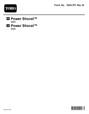 Toro Power Shovel Manual