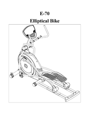 Cosco Fitness E-70 Manual