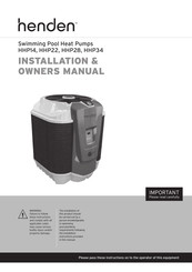 Henden HHP14 Installation & Owner's Manual