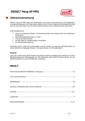 Sissel Hang UP PRO Instructions For Use Manual