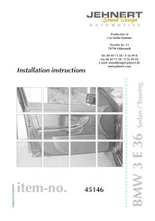 Jehnert 45146 Installation Instructions Manual