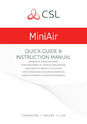 CSL MiniAir Quick Manual & Instruction Manual
