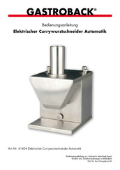 Gastroback 41404 Operating Instructions Manual