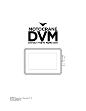 Motocrane DVM Operation Manual
