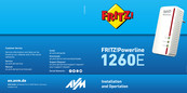 AVM FRITZ! Powerline 1260E Installation And Opertation