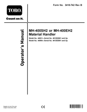 Toro MH-400SH2 Operator's Manual