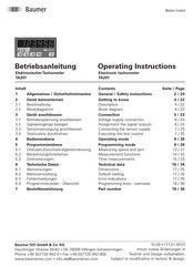 Baumer TA201 Operating Instructions Manual