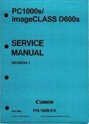 Canon imageCLASS D600s Service Manual