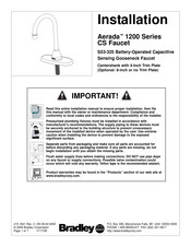 Bradley Aerada 1200 Series Installation Manual