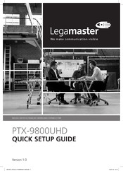 Legamaster e-Screen PTX-9800UHD Quick Setup Manual