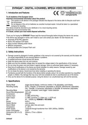 Velleman DVR4QAF Manual