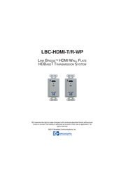 Broadata Link Bridge LBC-HDMI-T-WP User Manual