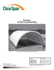 Clearspan 30' Wide Pony Wall Building Instruction Manual
