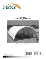 Clearspan 34' Wide Pony Wall Building Instruction Manual