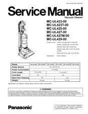 Panasonic MC-UL423T-00 Service Manual
