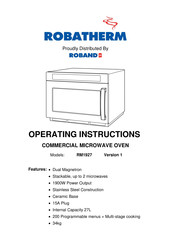 robatherm RM1927 Operating Instructions Manual