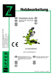 Zipper Mowers ZI-KGS305UG Operation Manual