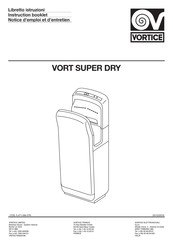Vortice VORT SUPER DRY Instruction Booklet