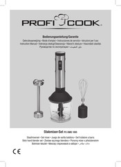Profi Cook PC-SMS 1095 Instruction Manual