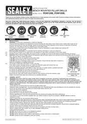 Sealey PDM155B Instructions