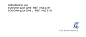 KaVo SONICflex quick 2008 Instructions For Use Manual