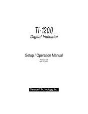 Transcell Technology TI-1200 CE Setup & Operation Manual