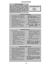Panasonic PT- 47WX49E Schematic Notes