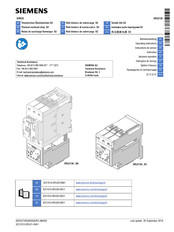 Siemens 3RU2136 B0 Series Operating Instructions Manual