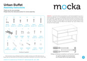 Mocka Urban Buffet Assembly Instructions Manual
