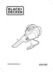 Black+Decker Dustbuster ADV1200 Original Instructions Manual