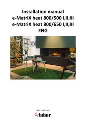 Faber e-MatriX heat 800/500 II Installation Manual