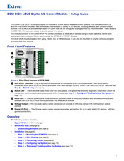 Extron Electronics ECM DIO8 Setup Manual