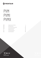 Pentair PVM Original Instruction Manual
