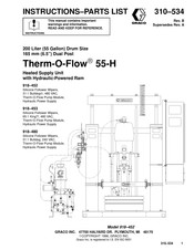 Graco Therm-O-Flow 55-H Instructions-Parts List Manual
