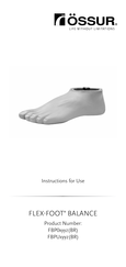 Össur FLEX-FOOT BALANCE Series Instructions For Use Manual