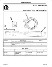 Mopar 82212502 Manual