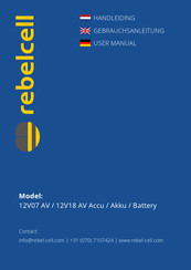 Rebelcell 12V18 AV User Manual