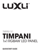 Luxli Timpan-1x1 Quick Start Manual