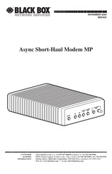 Black Box ME935A Manual
