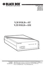 Black Box V.35 FOLD-SM Series Manual