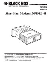 Black Box SHM-NPR/RJ-45 Series Manual